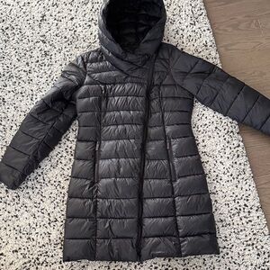 Women's Black Quilted Coat